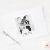 Sticker Carré Merry & Married - Personalized Newlywed Christmas  (Enveloppe)