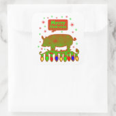 Sticker Carré Merry Oink Mas (Sac)