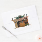 Sticker Carré Merry Old Christmas Elf, Jessie Willcox Smith (Enveloppe)