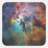 Sticker Carré Mers tempétueuses de la lagune Nebula à Sagittariu (Devant)