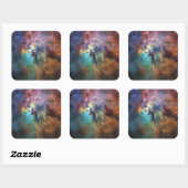 Sticker Carré Mers tempétueuses de la lagune Nebula à Sagittariu (Feuille)