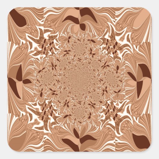 Sticker Carré Mes couleurs de café du matin (Devant)