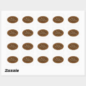 Sticker Carré Message bon thanksgiving (Feuille)