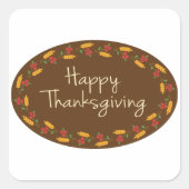 Sticker Carré Message bon thanksgiving (Devant)