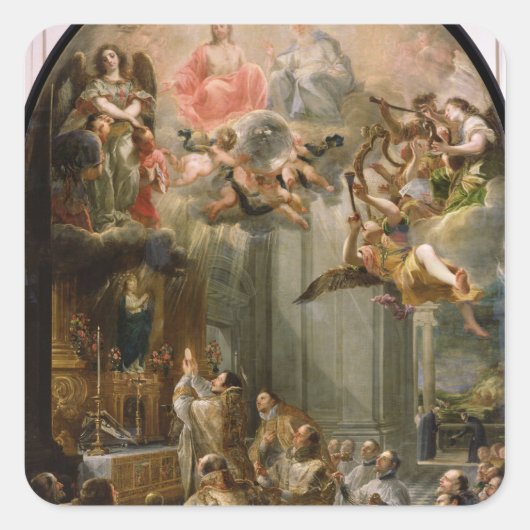 Sticker Carré Messe pour l'Ordre des Trinitéens, 1666 (Devant)