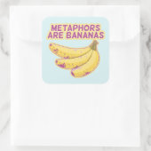 Sticker Carré Métaphore La typographie drôle (Sac)