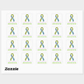 Sticker Carré Metastatic Breast Cancer Advocate White (Feuille)