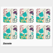 Sticker Carré Métro Garden III (Feuille)