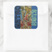 STICKER CARRÉ MÉTRO KUSH (Sac)