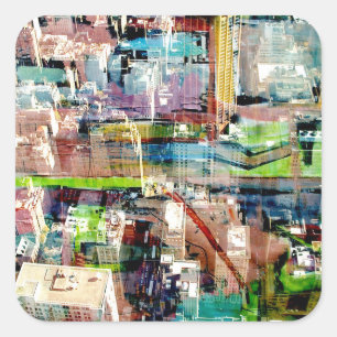 Sticker Carré Métropole II