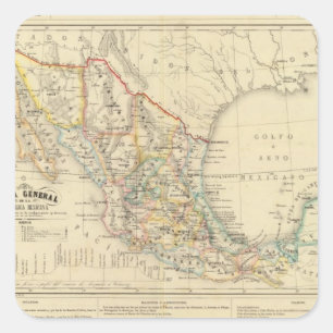 Sticker Carré Mexique