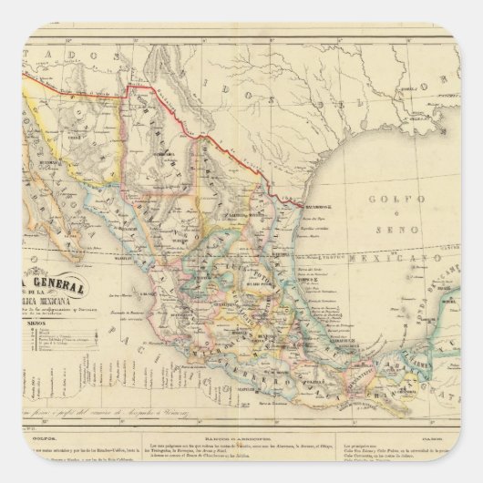 Sticker Carré Mexique (Devant)