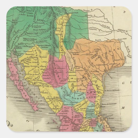 Sticker Carré Mexique 3 (Devant)