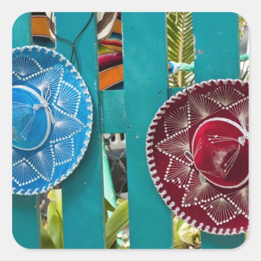 Sticker Carré Mexique, Cozumel. Souvenirs à Isla de Cozumel (Devant)