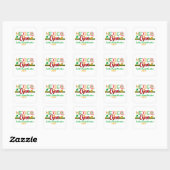 Sticker Carré Mexique Crew Cruise Voyage Vacances MAtching  (Feuille)