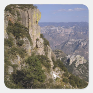 Sticker Carré Mexique, État de Chihuahua, Copper Canyon. CECI 2