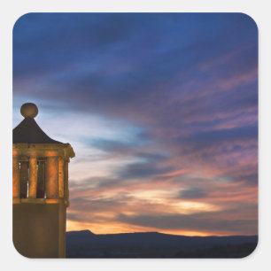 Sticker Carré Mexique, San Miguel de Allende. Coucher de soleil