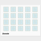 Sticker Carré Miami -Enveloppe sceau (Feuille)