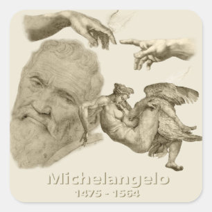 Sticker Carré Michel-Ange