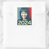 Sticker Carré Michelle Obama 2024 (Sac)