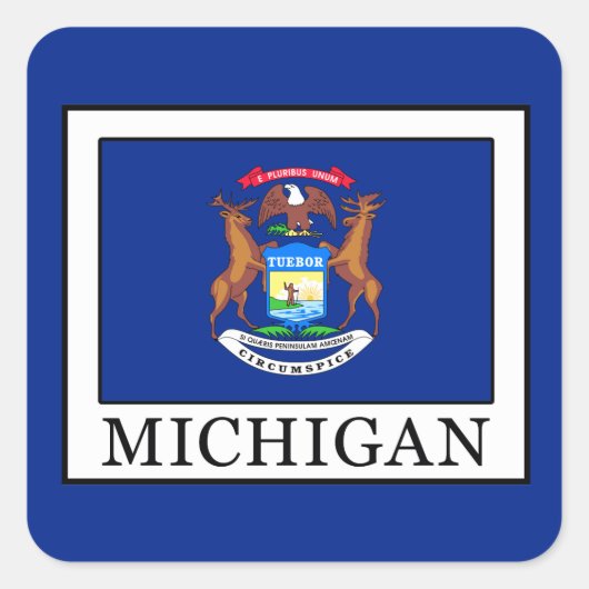 Sticker Carré Michigan (Devant)