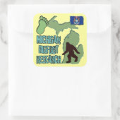 Sticker Carré Michigan Bigfoot (Sac)