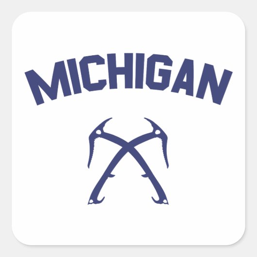Sticker Carré Michigan Ice Escalade (Devant)