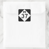 Sticker Carré Michigan M-37 (Sac)