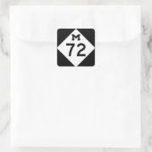 Sticker Carré Michigan M-72 (Sac)