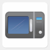 Sticker Carré Microwave (Devant)