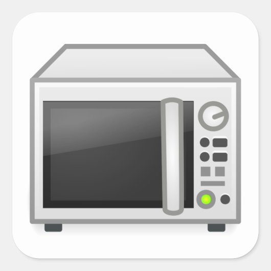 Sticker Carré Microwave (Devant)