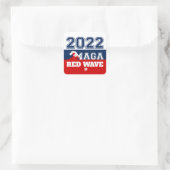Sticker Carré Midterms 2022 Ultra MAGA Red Wave (Sac)
