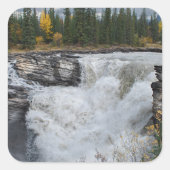 Sticker Carré Mighty Athabasca – Cascade de Jasper (Devant)