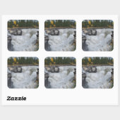 Sticker Carré Mighty Athabasca – Cascade de Jasper (Feuille)