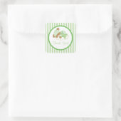 Sticker Carré mignon Baby shower Ours Teddy ! (Sac)