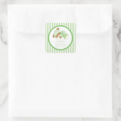 Sticker Carré mignon Baby shower Ours Teddy ! (Sac)