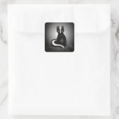Sticker Carré mignon Skunk (Sac)