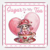 Sticker Carré Mignonnes à croquer (Devant)