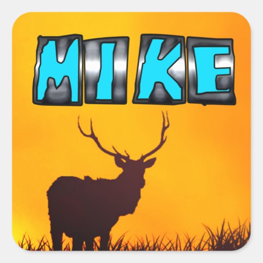 Sticker Carré Mike (Devant)