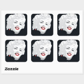 Sticker Carré Miki Marilyn (Feuille)