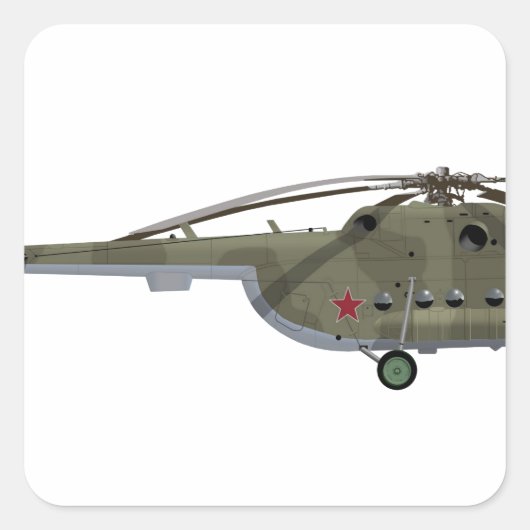 Sticker Carré Mil Mi-8 Hip (Devant)