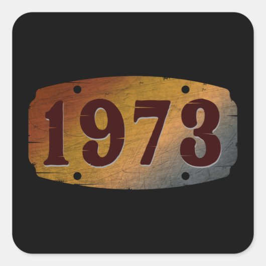 STICKER CARRÉ MILLÉSIMÉ 1973 (Devant)