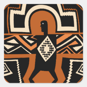 Sticker Carré Mimbres Warrior