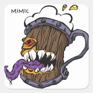 Sticker Carré Mimique