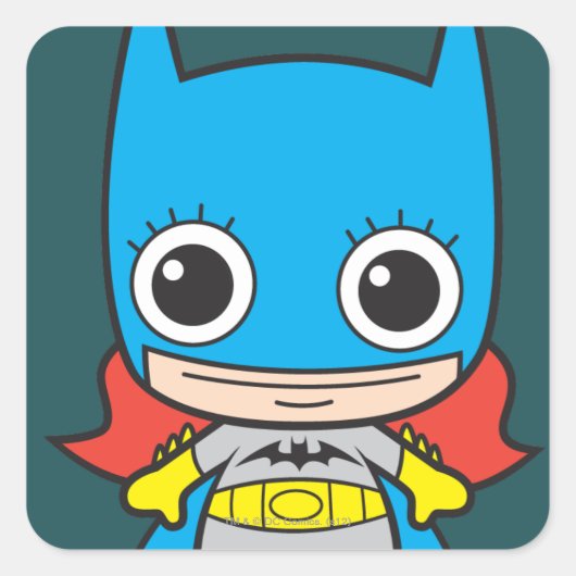 Sticker Carré Mini Batgirl (Devant)
