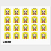 Sticker Carré Mini Supergirl (Feuille)