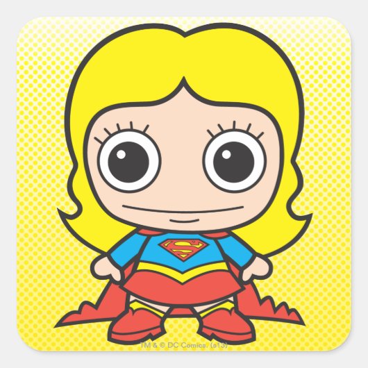 Sticker Carré Mini Supergirl (Devant)