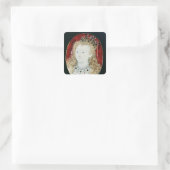 Sticker Carré Miniature de la reine Elizabeth I (Sac)