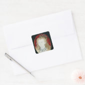 Sticker Carré Miniature de la reine Elizabeth I (Enveloppe)