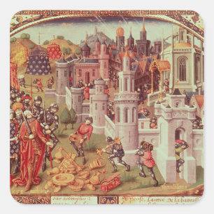 Sticker Carré Miniature illuminée d'un universel